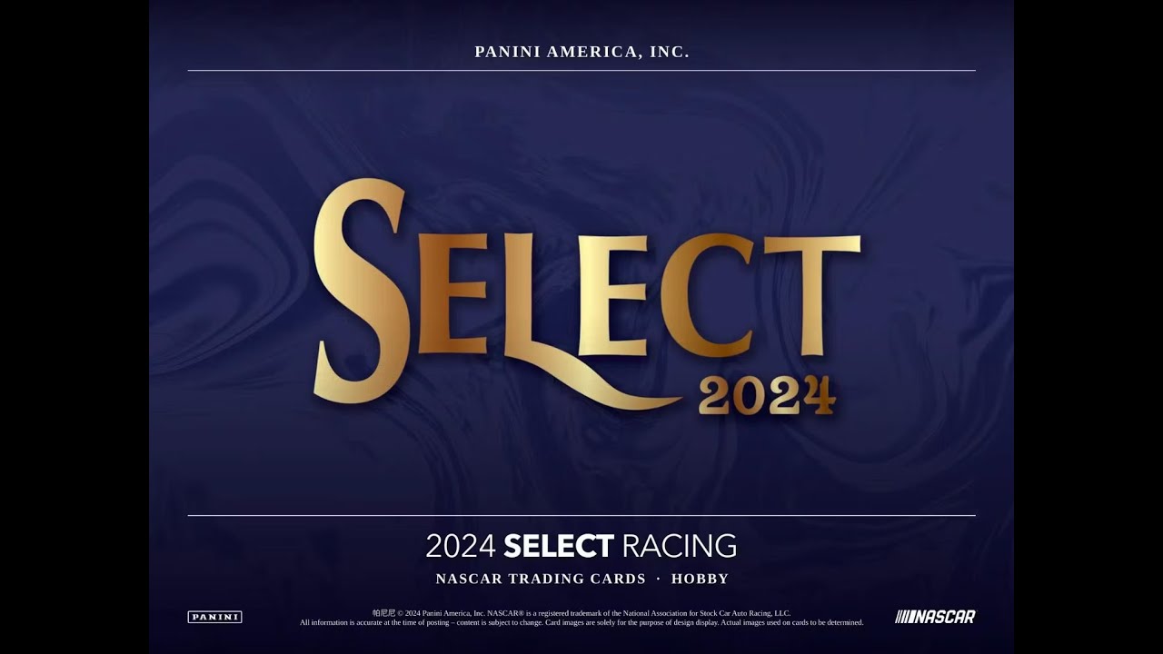 eclectic ~ 2024 Panini Select Racing Hobby Box Break
