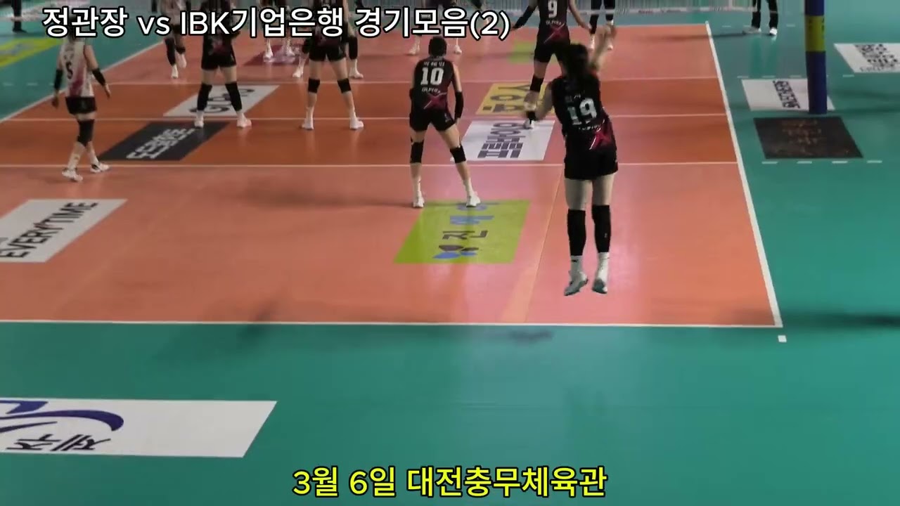 3월 6일 대전충무체육관 정관장 vs IBK기업은행 경기 모음2