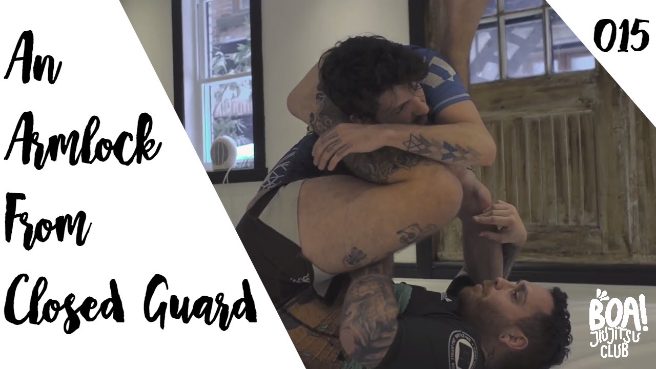 How to Armlock From Closed Guard - When your opponent is standing up
