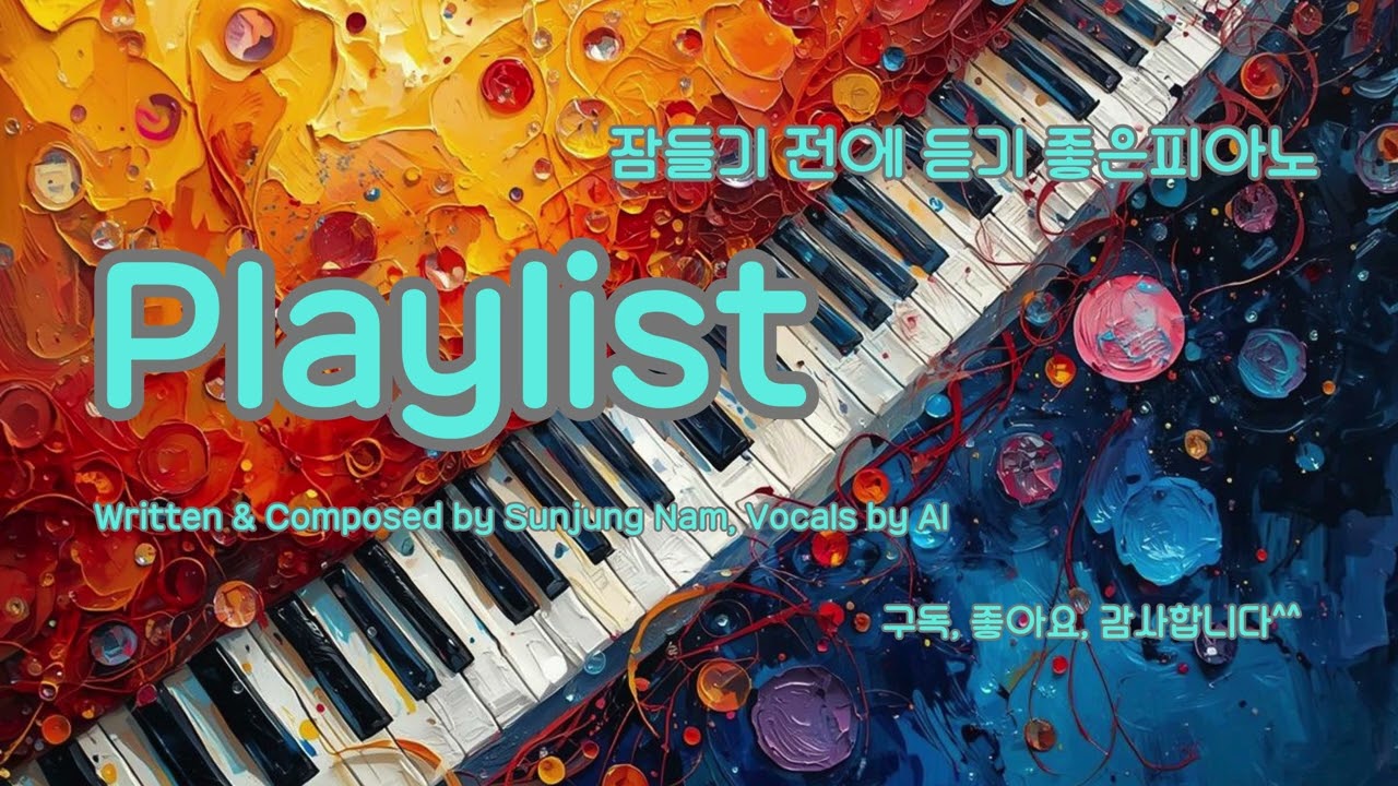 잠이 안올때 틀어 놓으면 좋은 피아노 플레이리스트