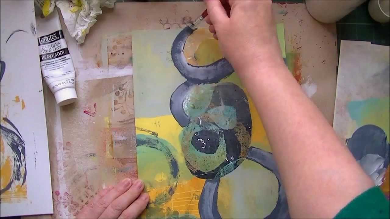 Gelli Print Painting