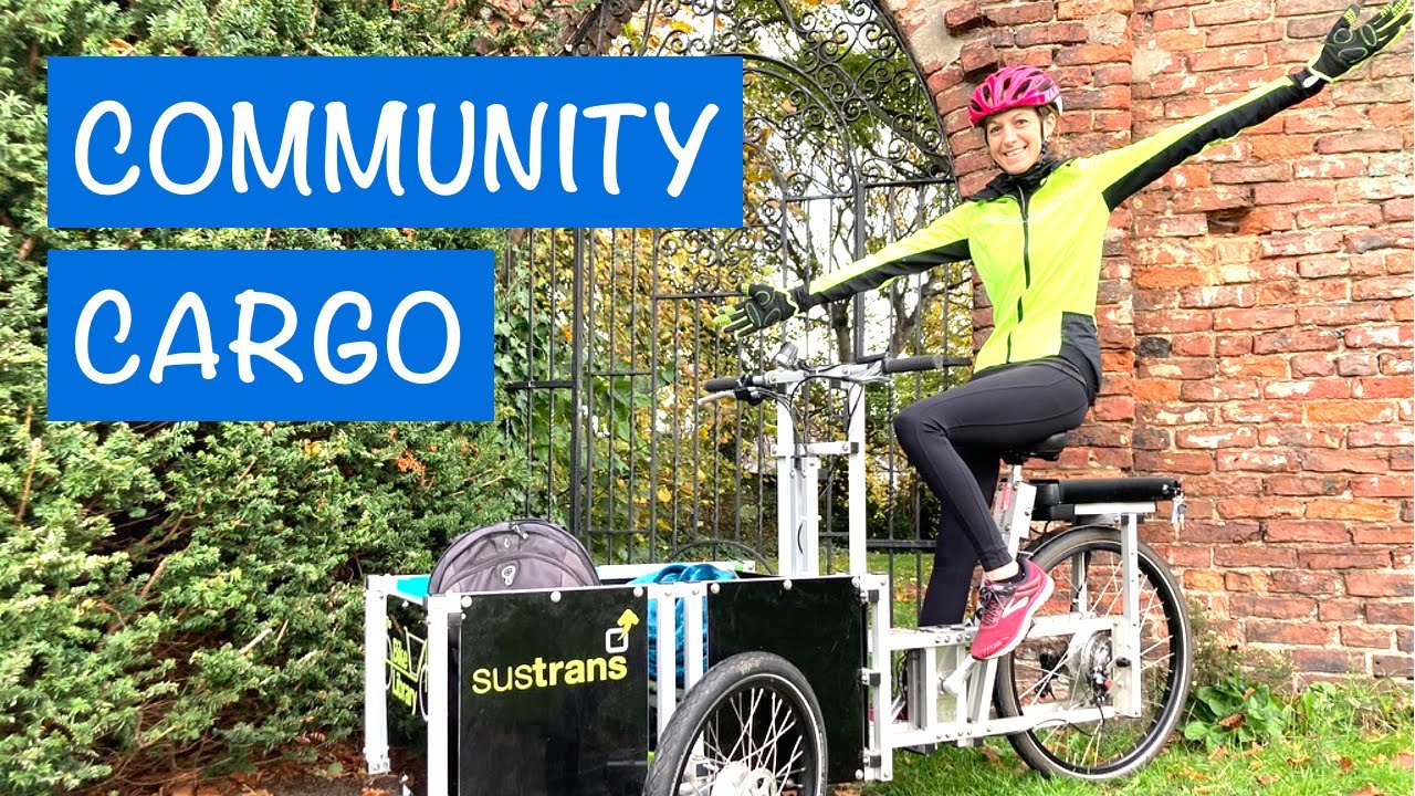 Taking a community cargo bike for a spin!