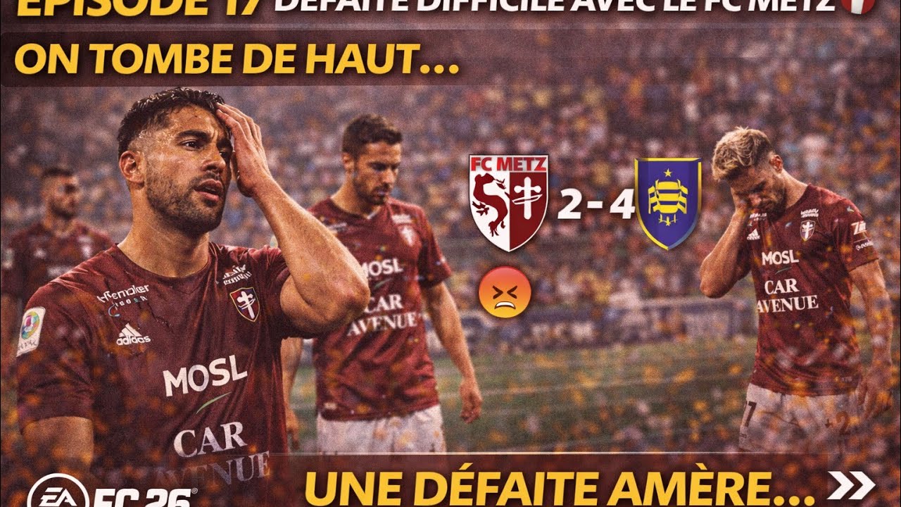FC 26 – FC Metz | Épisode 17 🔴⚪ Défaite difficile à avaler…