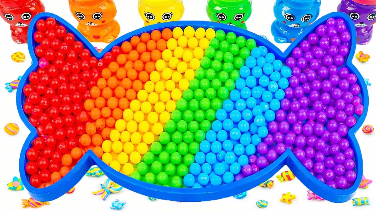 🍬✨ Satisfying Video | Amazing Candy Made from Color Beads 😍🌈 ASMR | Rainbow Sand Sand HT