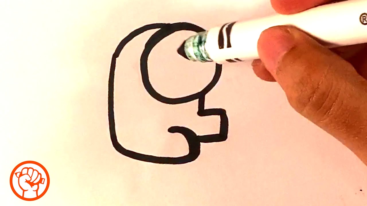 How to Draw Among Us - Mini Crewmate - Easy Pictures to Draw