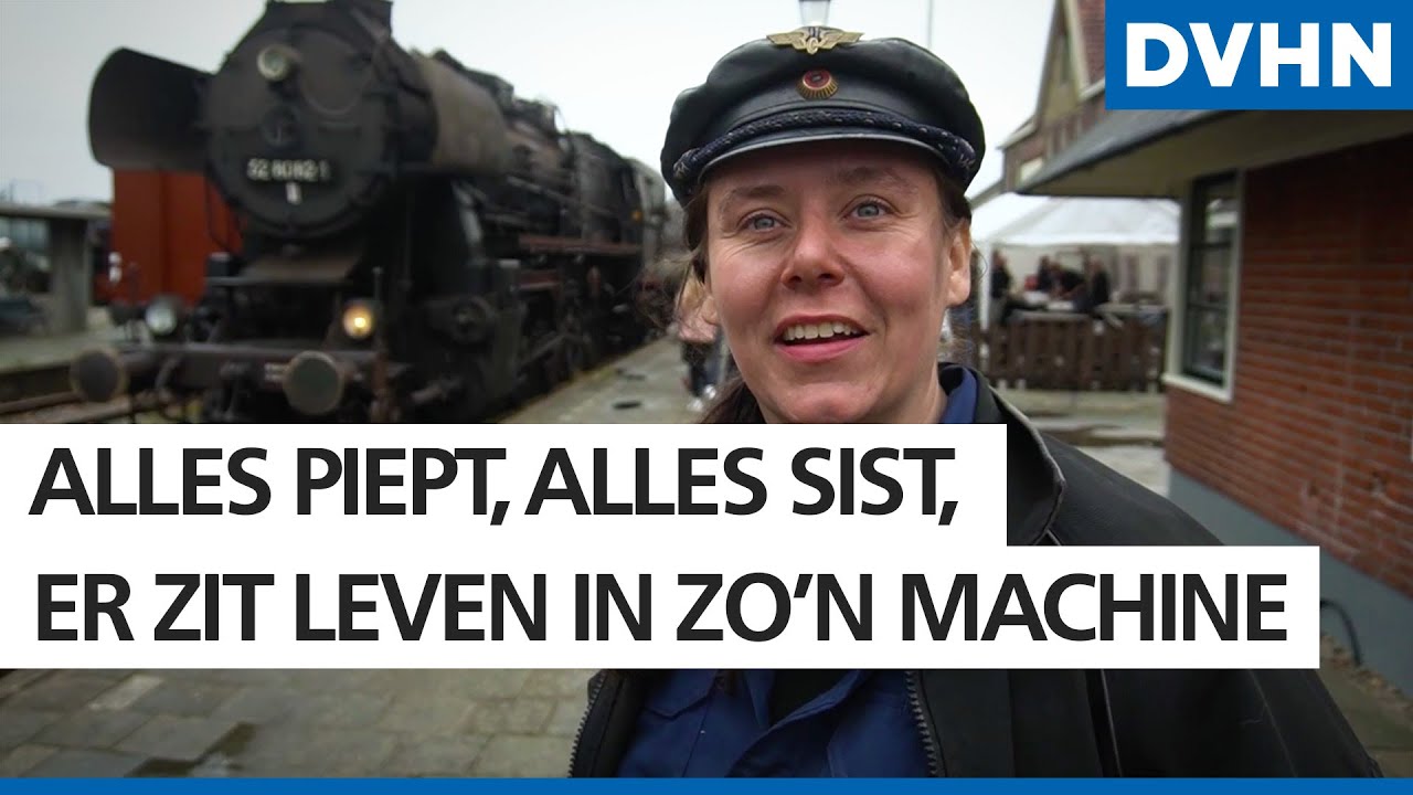 Vrijwilliger Corine Peters (28) uit Stadskanaal dolblij met nieuwe oude locomotief