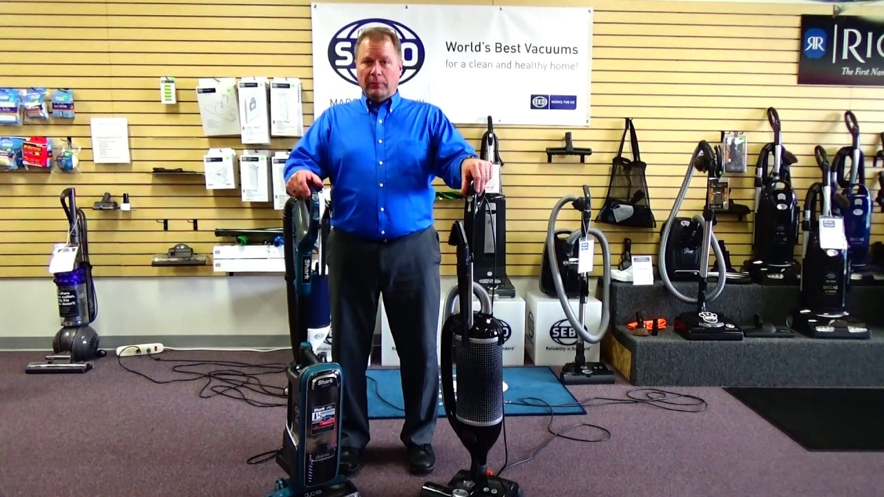 Shark vs. Sebo Felix Vacuum Comparison.  Grand Haven, Muskegon, Holland, Coopersville, Allendale, MI