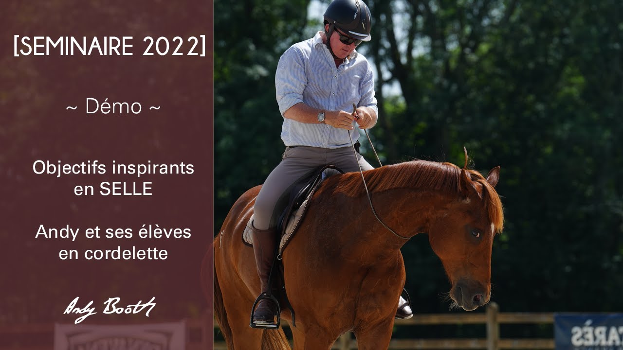 [SEMINAIRE 2022] Objectifs en selle inspirants : Andy et ses élèves en cordelette !