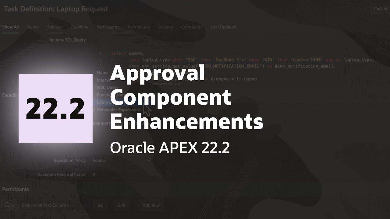 Approval Component Enhancements in Oracle APEX 22.2