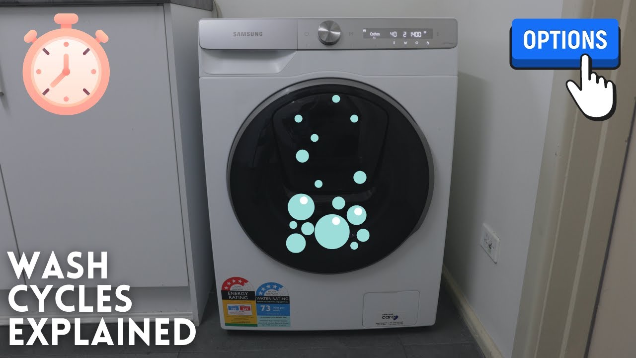 Samsung Washing Machine Cycles 2021 models ww90t654d & others