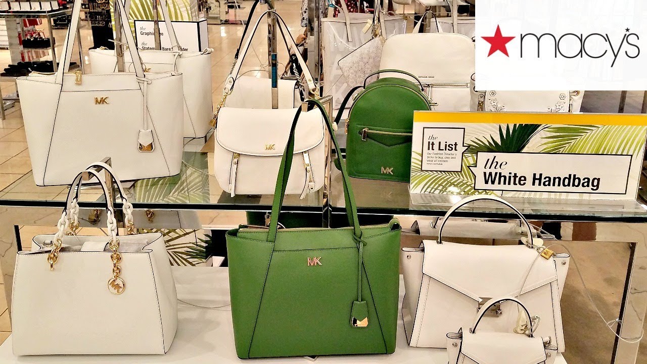 Shop With ME MACY'S NEW WHITE SUMMER HANDBAGS MICHAEL KORS DOONEY AND BOURKE WALK THROUGH 2018