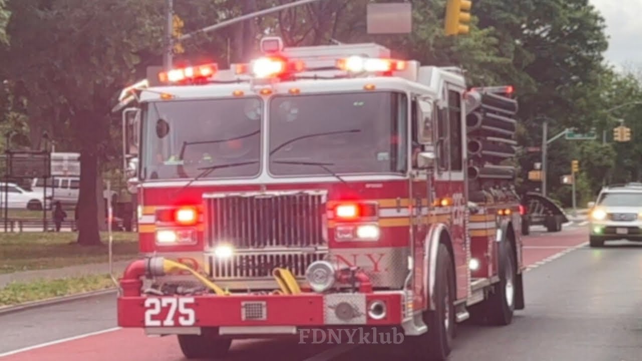 **BRAND NEW** FDNY Engine 275 Responding urgently to an EMS run