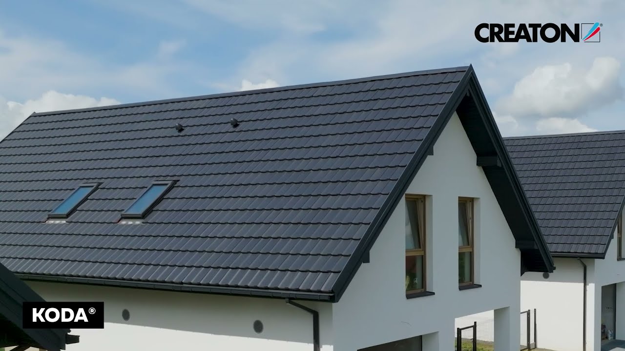 🏠 Realizacja - Płaska dachówka ceramiczna CREATON KODA FINESSE w kolorze łupka glazurowana
