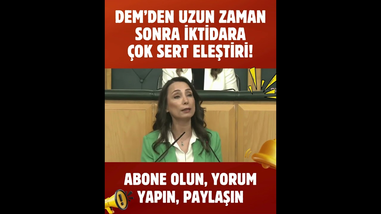 DEM Parti'den uzun zaman sonra Erdoğan'a &ccedil;ok sert eleştiri! #demparti #erdoğan