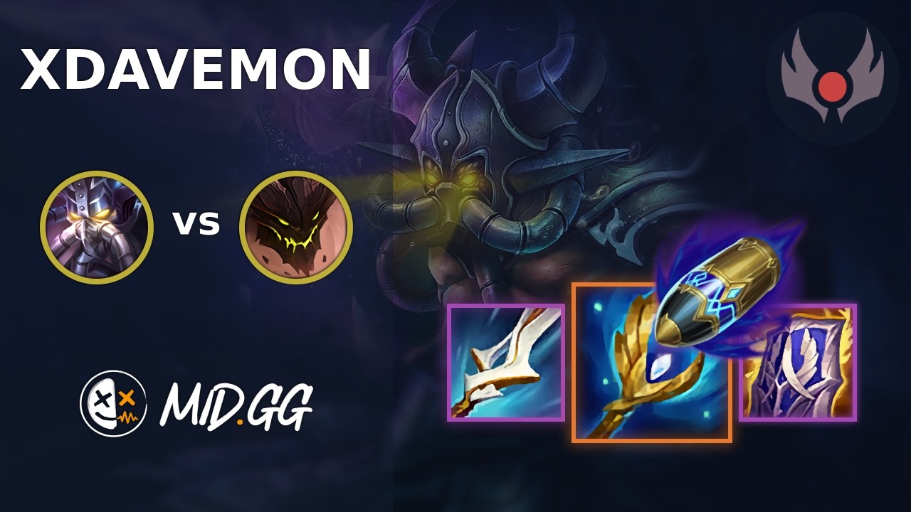 MID.GG: [ xDavemon ] Kassadin TOP vs Malphite | NA GRANDMASTER | LOL Season 2026