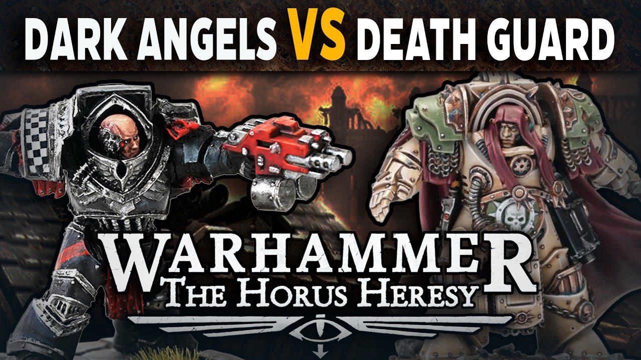 Dark Angels VS Death Guard - Warhammer The Horus Heresy Battle Report