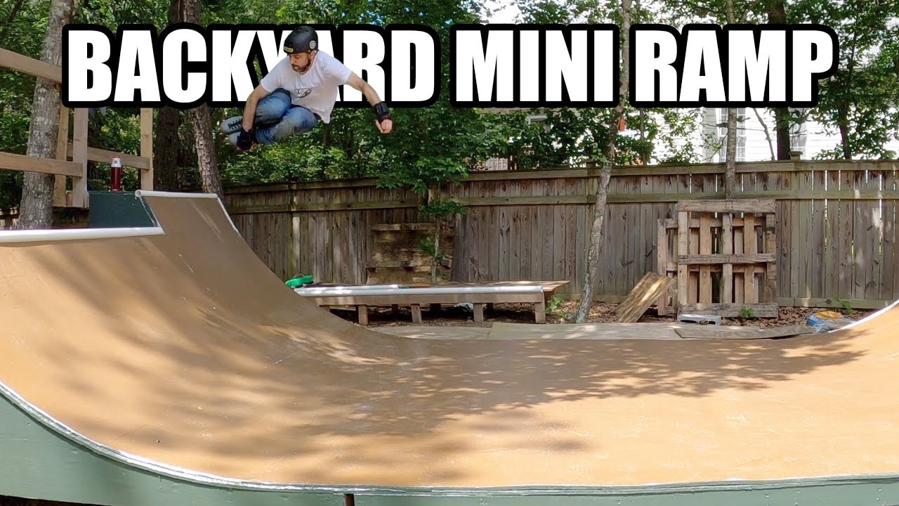 My Backyard Mini Ramp is Almost Finished! // Aggressive Inline Skating
