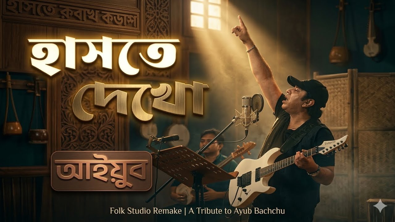 AYUB BACHCHU: Haste Dekho (Folk Studio Remake) | A Cinematic Soul-Stirring Tribute