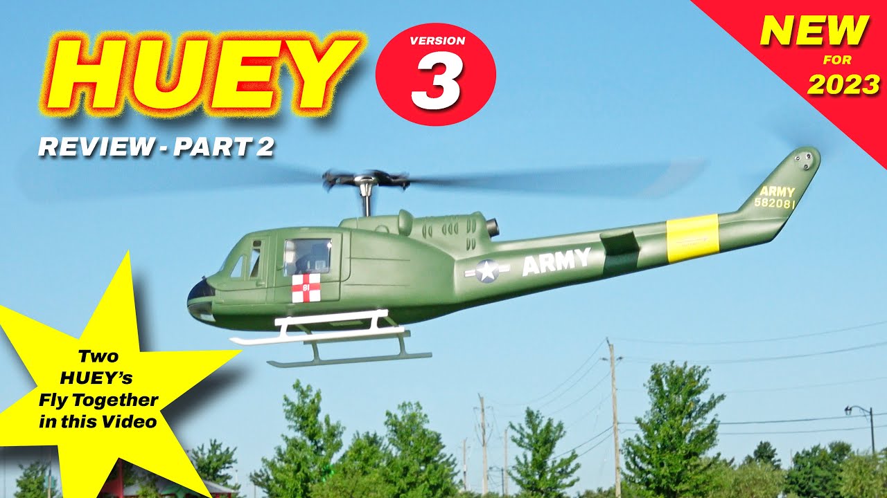 Два «Хьюи»! Летающий самолёт Huey UH-1 версии 3 — обзор, часть 2