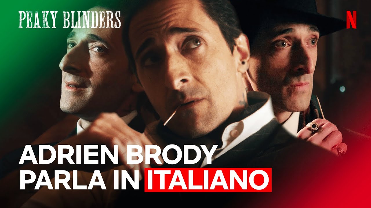 ADRIEN BRODY parla in SICILIANO quasi perfetto in PEAKY BLINDERS | Netflix Italia