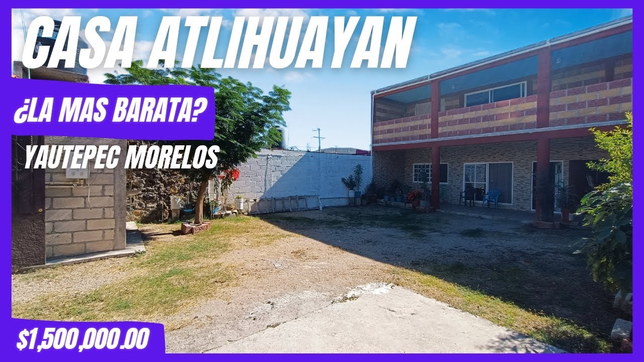 🏡 САМЫЙ ДЕШЁВЫЙ ДОМ? ‼️Дом Атлиуаян, Яутепек, Морелос ✅ 1 500 000,00 долларов США