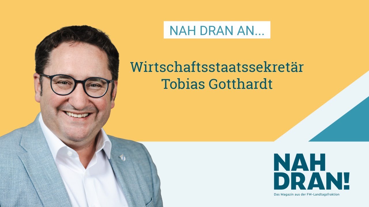 NAH DRAN! an Wirtschaftsstaatssekretär Tobias Gotthardt