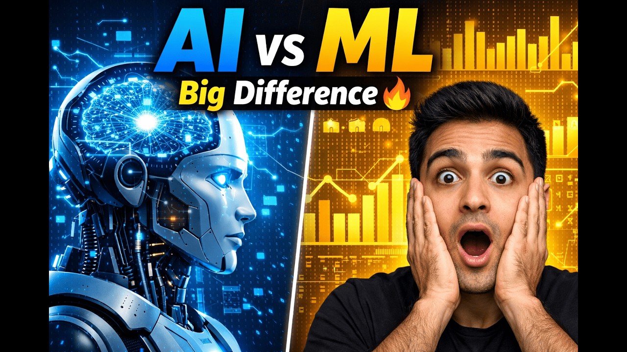 AI vs ML Difference Explained | Data Science Beginners Must Watch