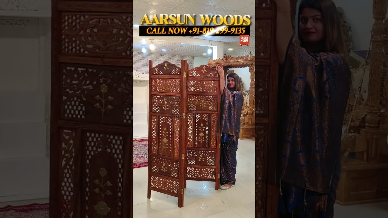 Wooden Partition Wall for Living Room | Home Decor Inspiration #ytshorts