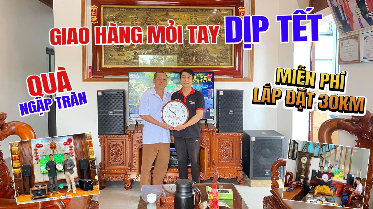Giao hàng mỏi tay dịp tết cùng Baochauelec, quà ngập tràn, miễn phí lắp đặt 30km