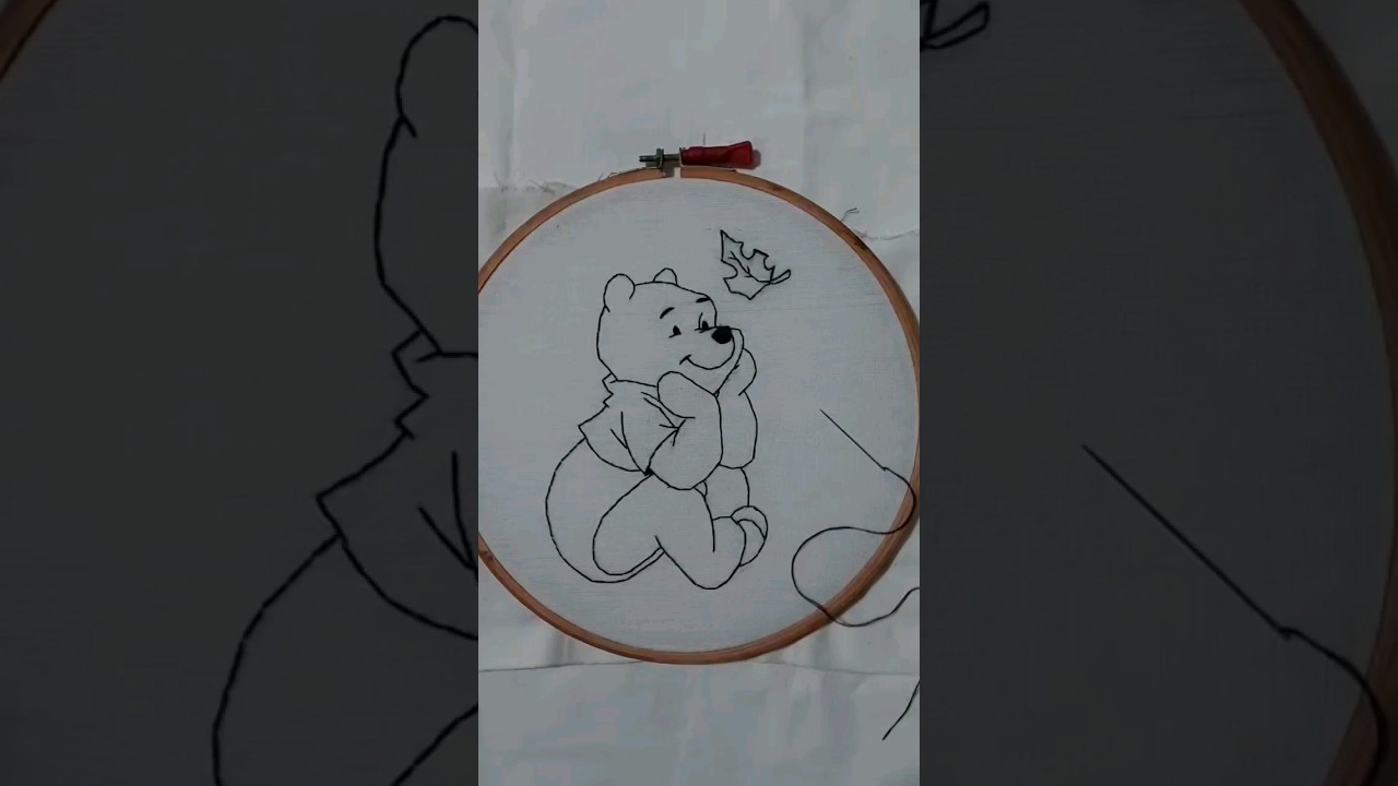 Winnie the Pooh❤️ #handembroidery #embroidery #winniethepooh #art #stitchart #embroiderymagic