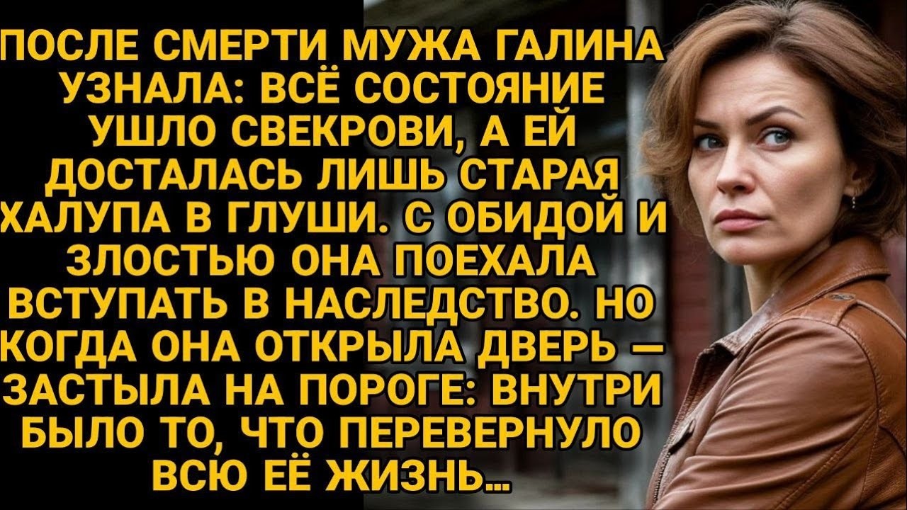ПОСЛЕ СМЕРТИ МУЖА ГАЛИНА ПОЛУЧИЛА ХАЛУПУ , НО ВНУТРИ ЕЁ ЖДАЛ СЕКРЕТ, МЕНЯЮЩИЙ ВСЁ…