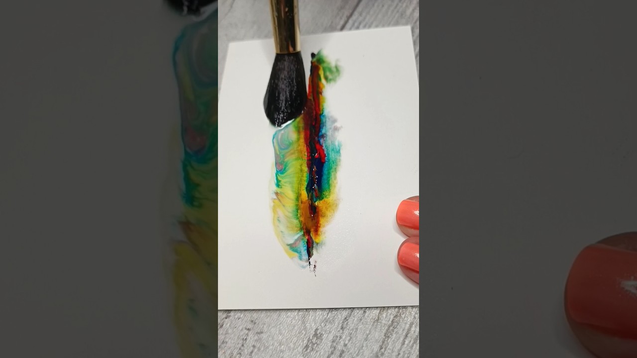 Intuitive watercolor abstract art #shorts