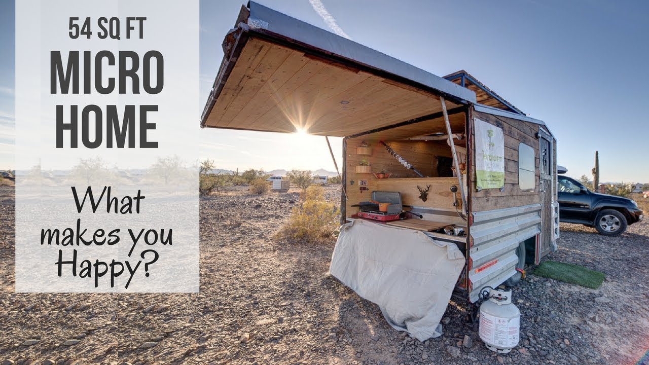 Full time Living in amazing 54 Sq. Ft Micro Home - Selfbuild | What makes you happy