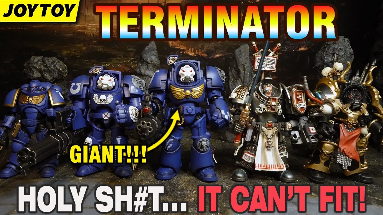 WHY BIGGER? Joytoy Ultramarines Terminator Warhammer 40K 1/18 action figure review unboxing
