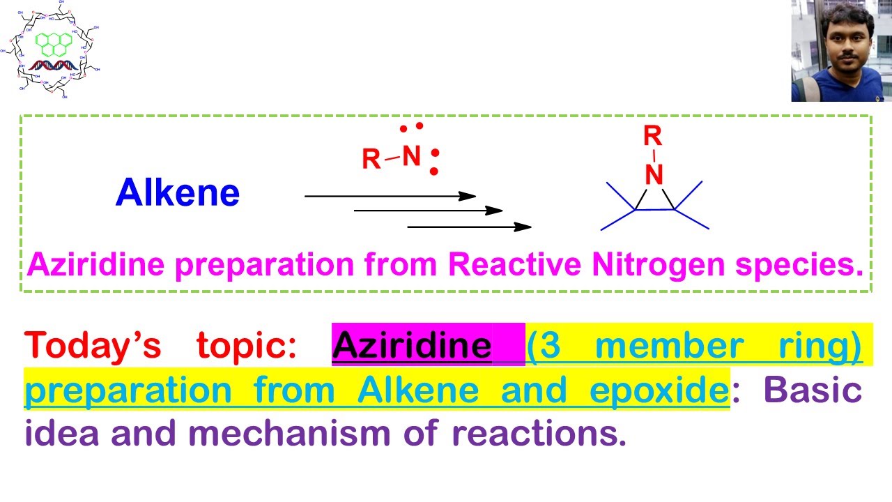 Aziridine (3 member ring) preparation from Alkene and epoxide: Basic idea and mechanism of reactions