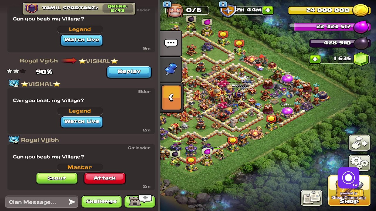 CLASH OF CLANS🔥 Live Stream #coc #clashofclans #clashroyale #tamilcomedy #hindi #tamil