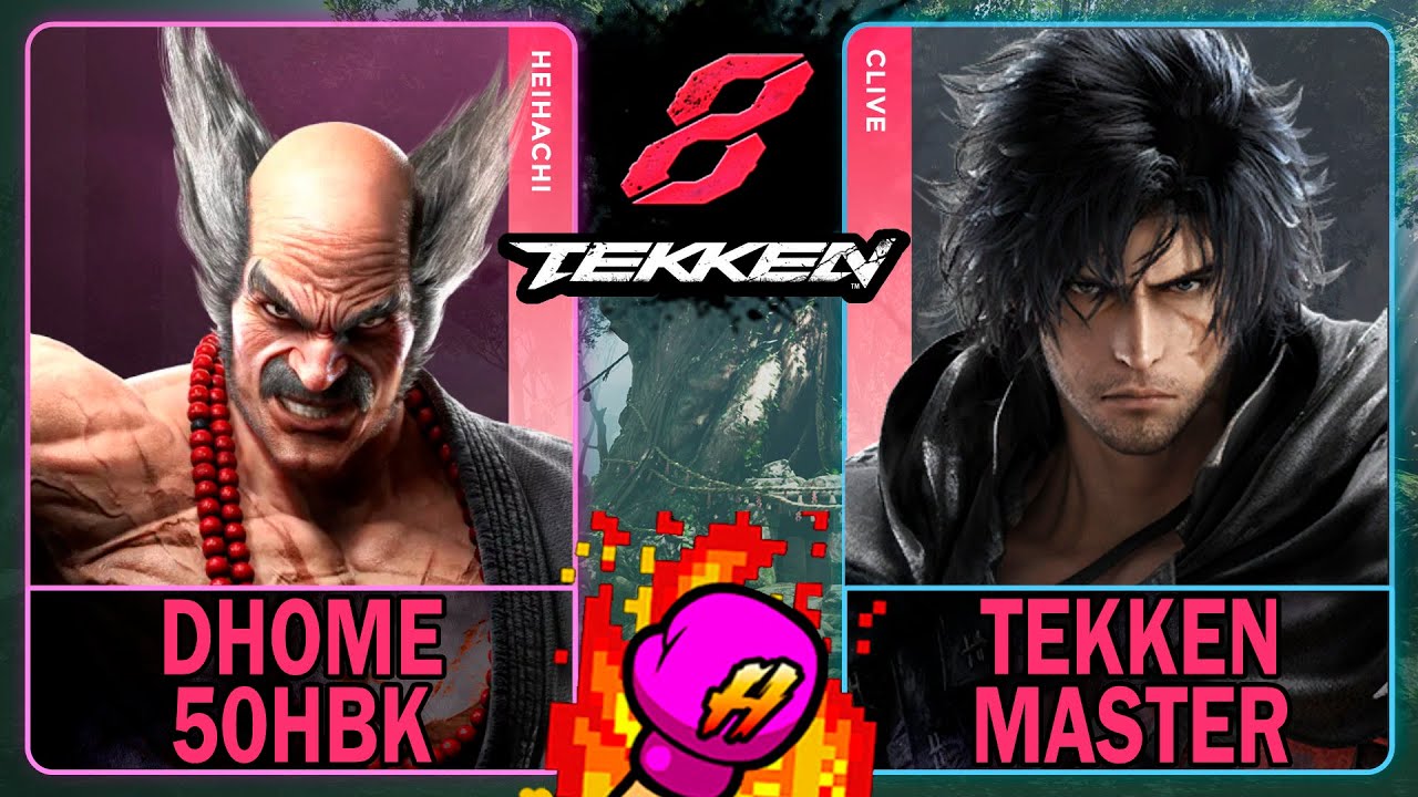 Tekken 8 Dhome50hbk (HEIHACHI) VS Tekken Master (CLIVE)🥊 鉄拳8🥊4K 60ᶠᵖˢ🥊T8 🥊TK8🥊#tekken