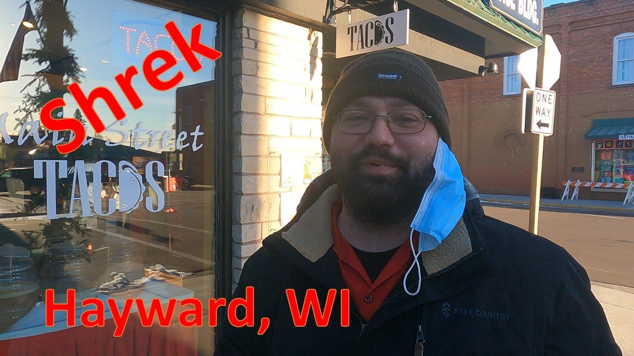 Main street of Hayward Wisconsin (pandemic edition)