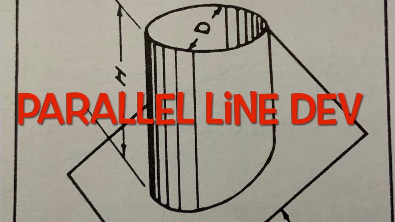 Parallel line Development - basic pipe miter, paper layout