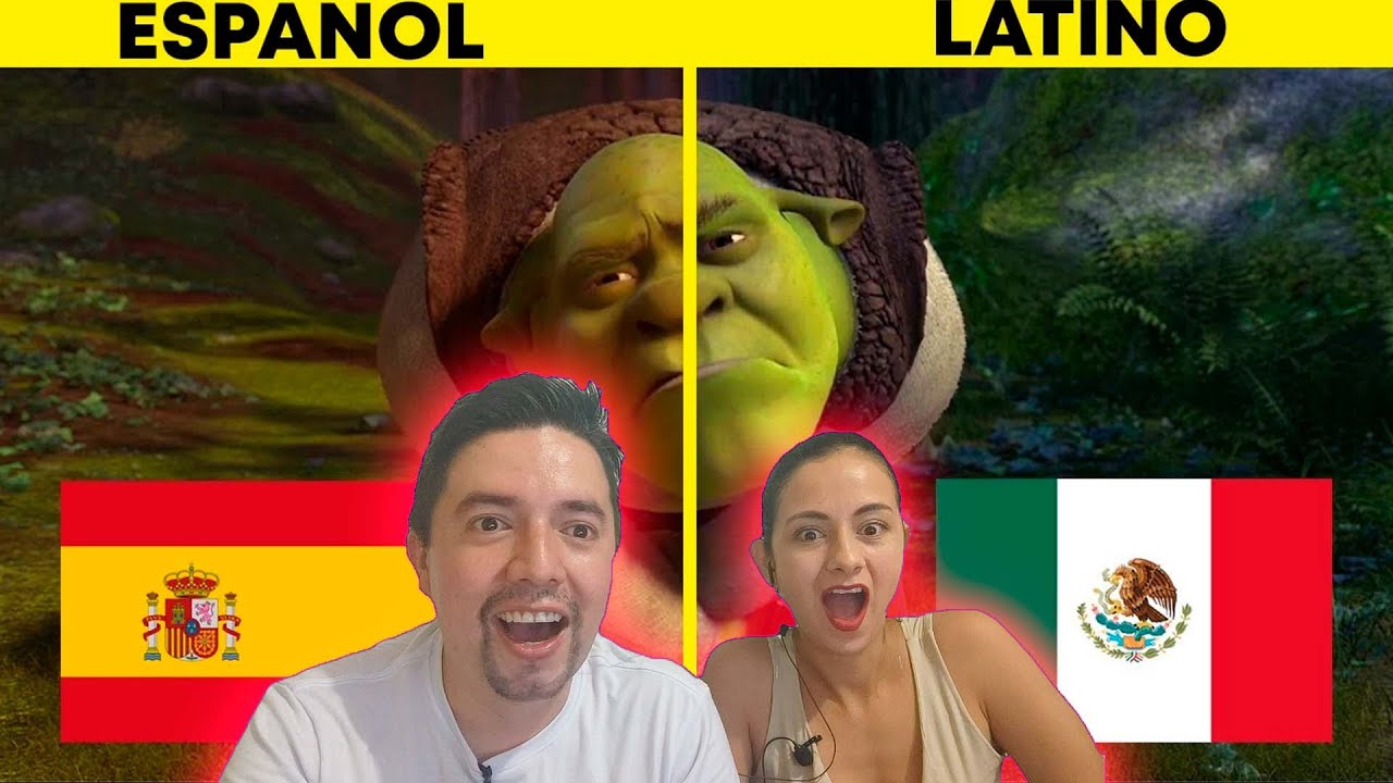 COMPARACIÓN al DOBLAJE SHREK 2: Español LATINO🇲🇽 vs Español ESPAÑA🇪🇦 | UNA LOCURA | AMBOS DE 10