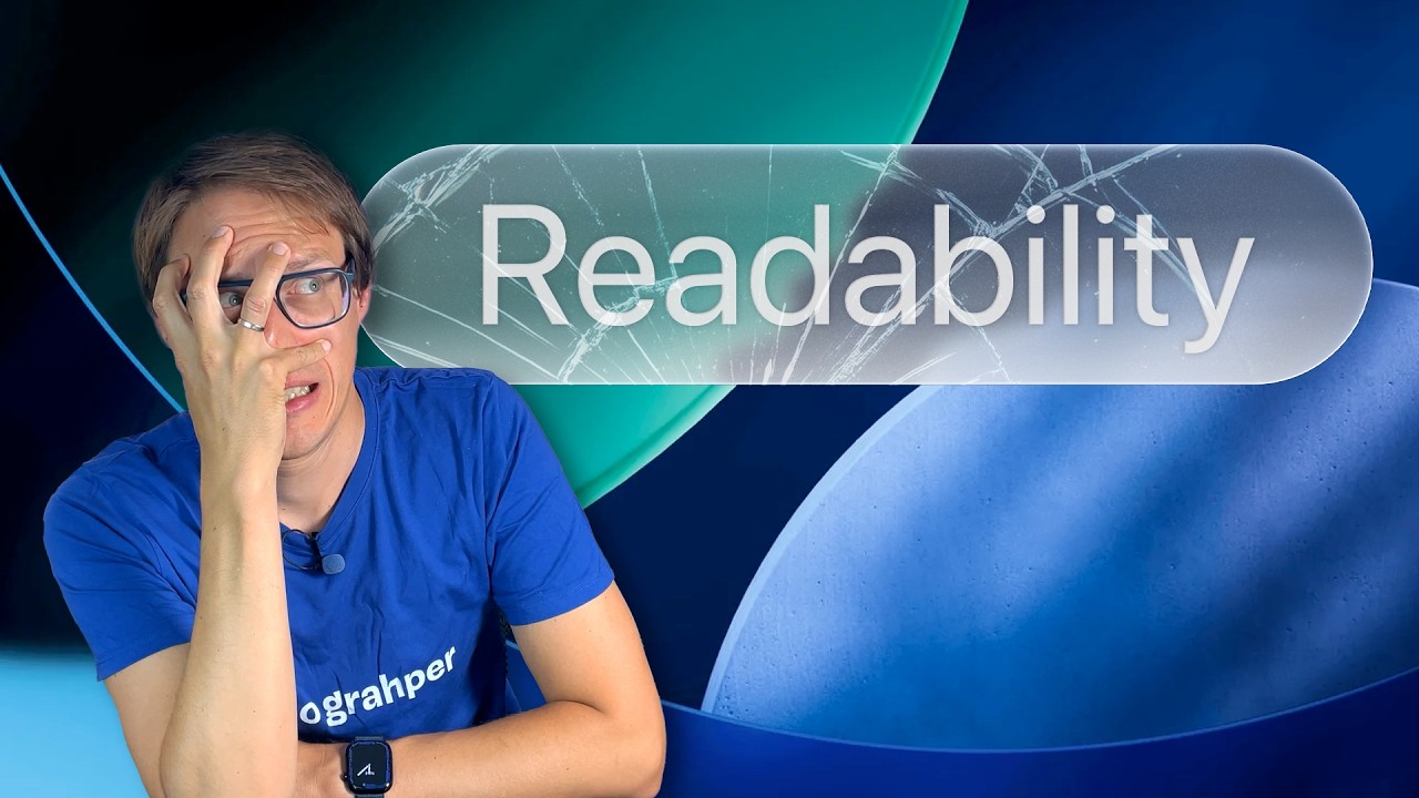 Apple’s Liquid Glass Shatters Typography