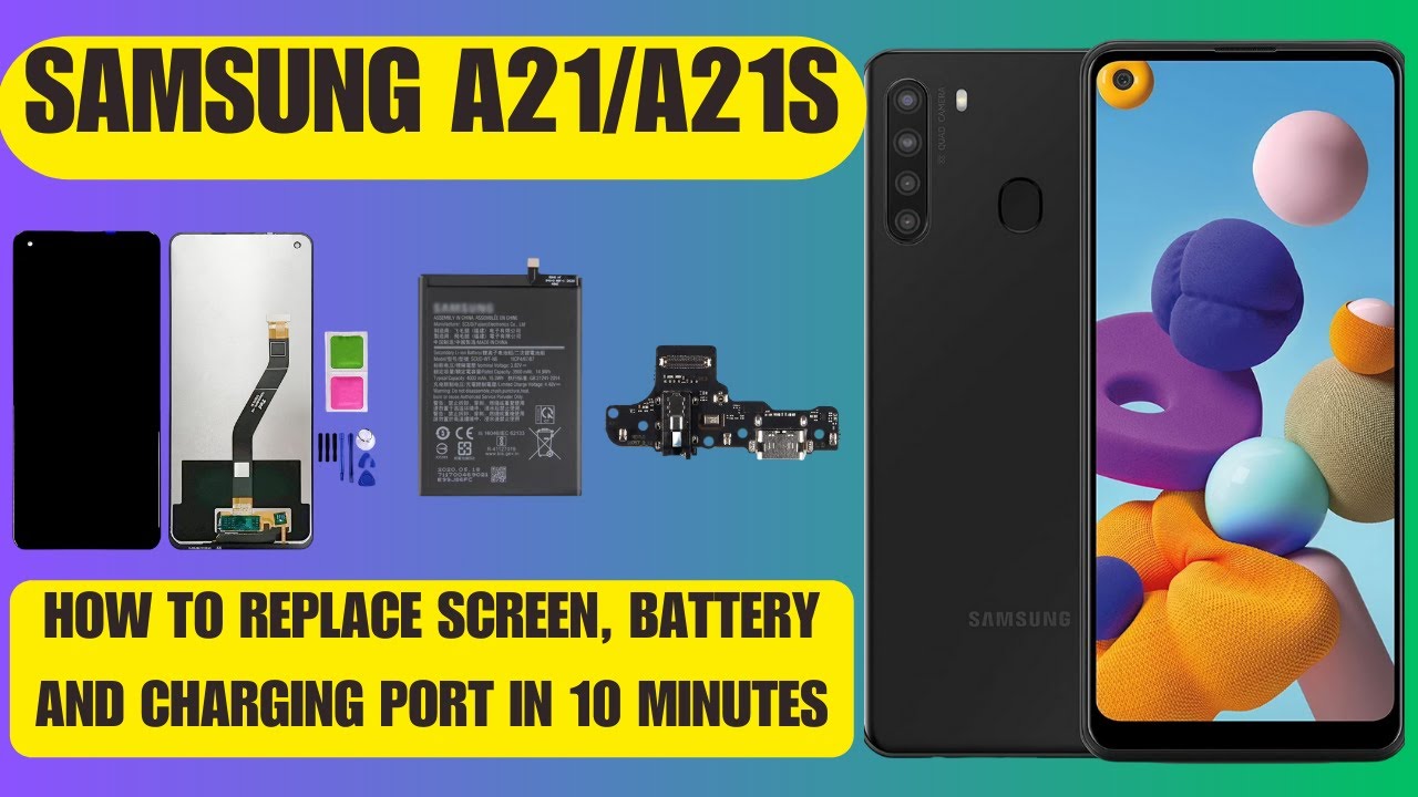 Samsung A21/A21s - GUIDE How to Replace the Screen and Battery. How to Disassembly.