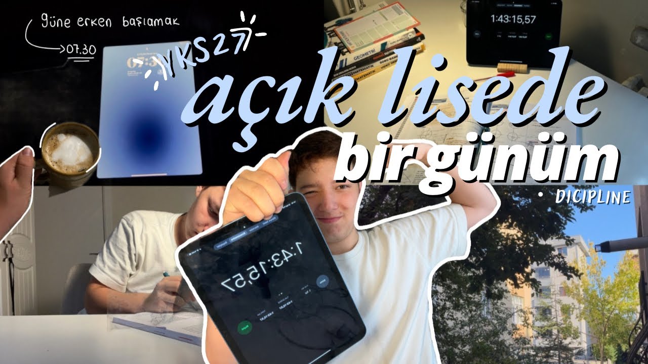 Açık Lisede Huzur Varmış / Güne 7’de Başlamak ⛹🏻‍♂️ Yks27 Ders Çalışma Günlüğüm 