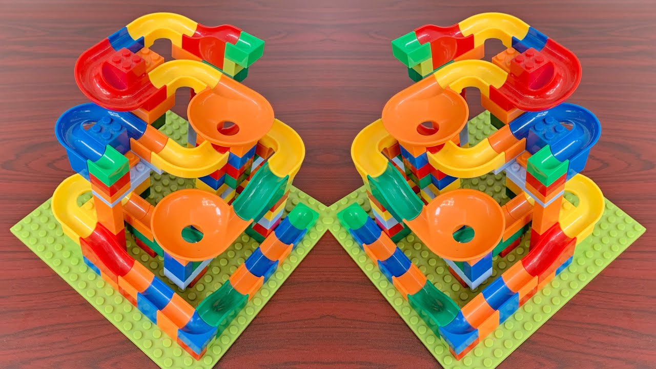 satisfying unboxing marble run toys ❤️ how to make satisfying ASMR marble run race