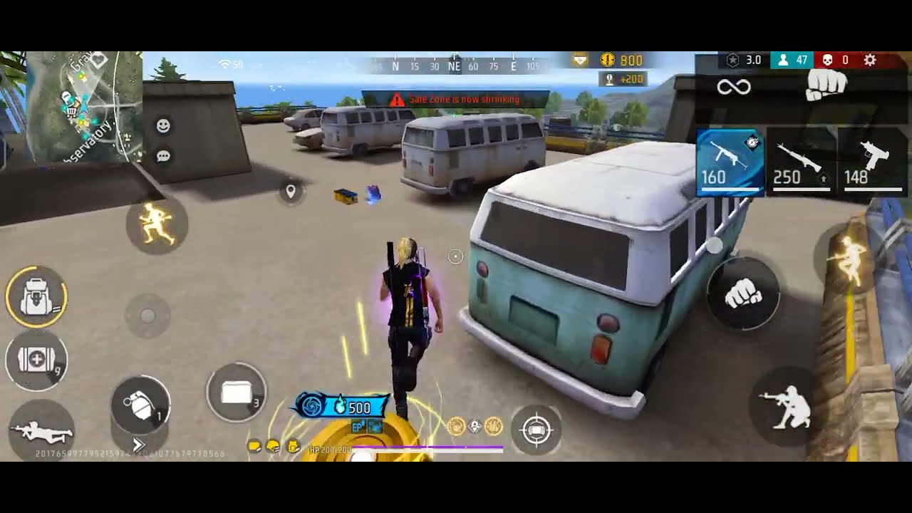 BR RANKED//BOOYAH💪//WITH 1 KILL #gamer #freefire #rush #gaming #rushgameplay #headshot 