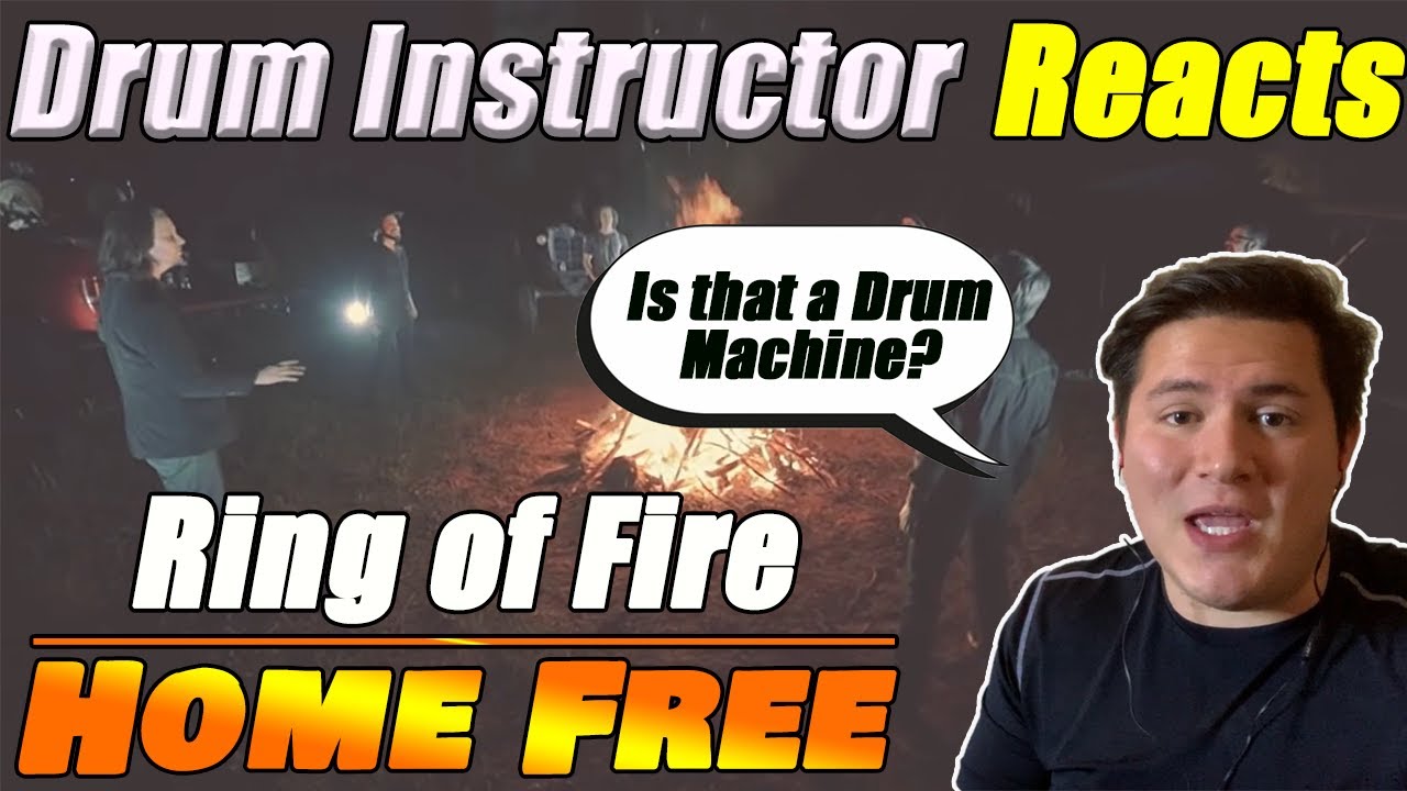 Drum Teacher reacts to Home Free - Ring of Fire (featuring Avi Kaplan of Pentatonix)