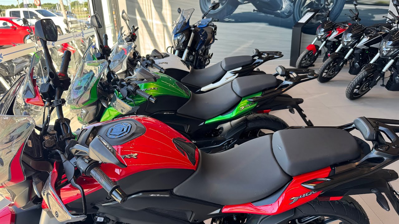 BAJAJ DOMINAR 400 2025 - TODAS 5 CORES DISPONÍVEIS EM DETALHES MAIS PREÇO