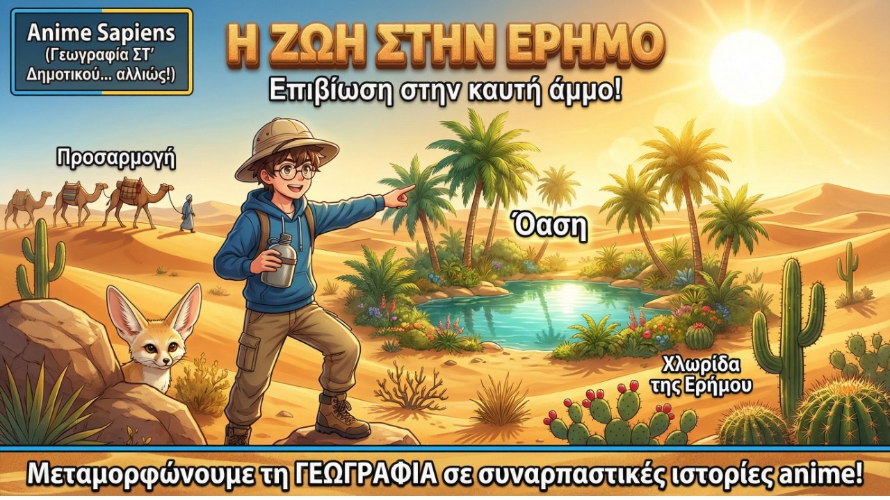 Η ζωή στην έρημο: Επιβίωση στην καυτή άμμο!  (Γεωγραφία ΣΤ' Δημοτικού... αλλιώς!)