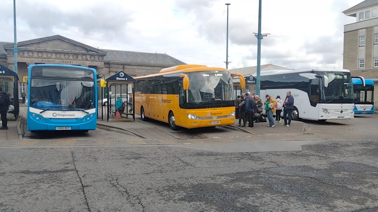 Buses at Inverness bus station 17th April 2025 #bus #stagecoach #flixbus #inverness #scotland