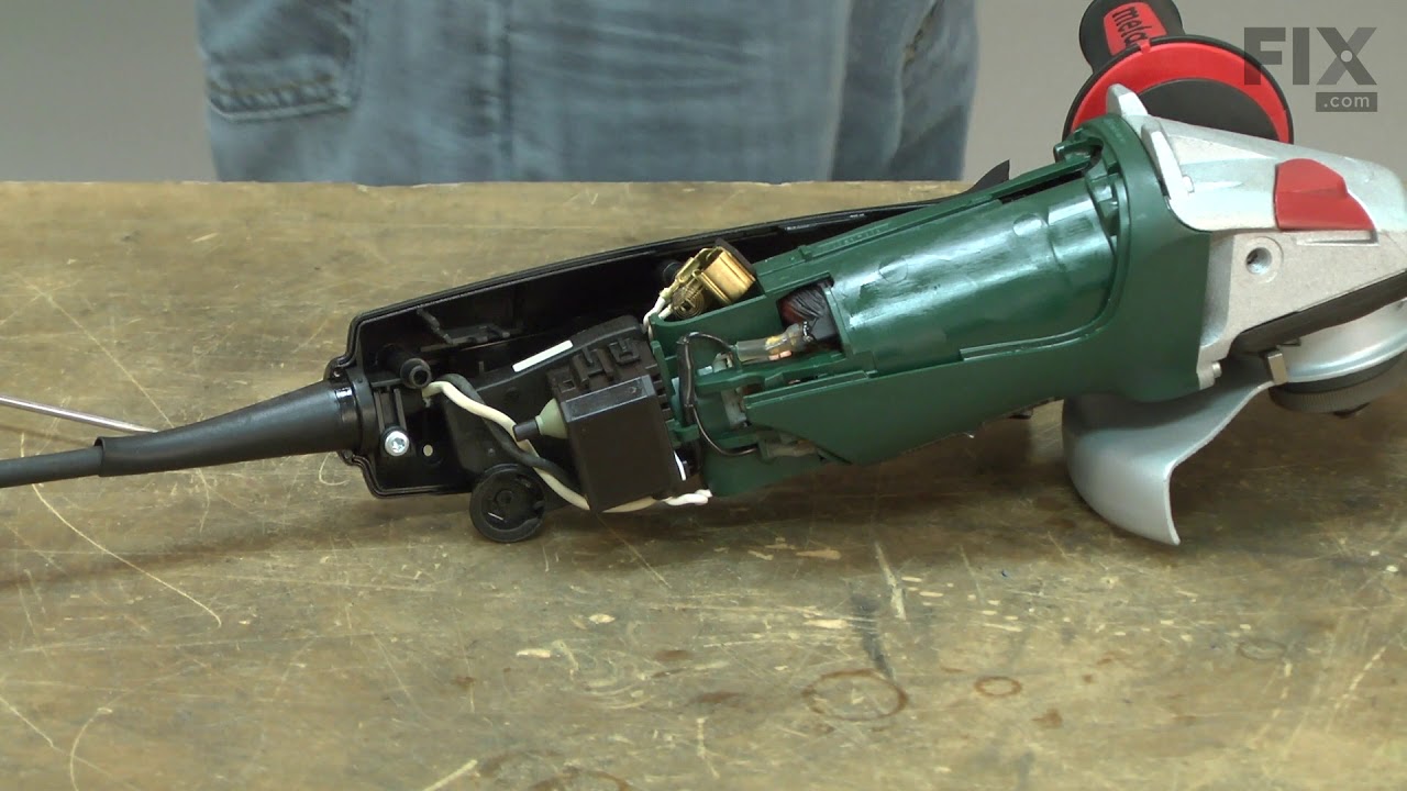 Metabo Angle Grinder Repair - How to Replace the Carbon Brush Set